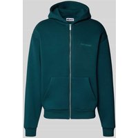 REVIEW Sweatjacke mit Känguru-Tasche in Dunkelgruen, Größe XXL von REVIEW