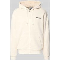 REVIEW Sweatjacke mit Kapuze in Ecru, Größe XXL von REVIEW