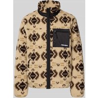 REVIEW Sweatjacke mit Stehkragen in Offwhite, Größe XS von REVIEW
