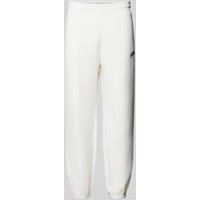 REVIEW Sweatpants mit Label-Print in Offwhite, Größe XL von REVIEW