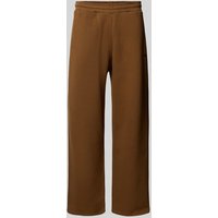 REVIEW Sweatpants mit elastischem Bund in Mittelbraun, Größe XXL von REVIEW