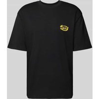 REVIEW T-Shirt mit Label-Detail in Black, Größe M von REVIEW