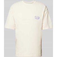 REVIEW T-Shirt mit Label-Detail in Ecru, Größe L von REVIEW