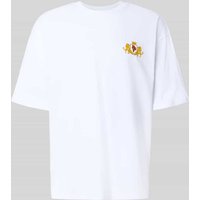REVIEW T-Shirt mit Label-Patch in Weiss, Größe XL von REVIEW