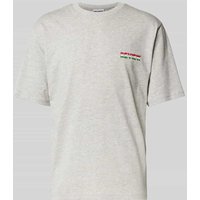 REVIEW T-Shirt mit Label-Print in Hellgrau Melange, Größe XXL REVIEW T-Shirt mit Label-Print in Hellgrau Melange, Größe XXL von REVIEW
