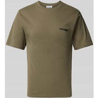 REVIEW T-Shirt mit Label-Print in Oliv, Größe XXL von REVIEW