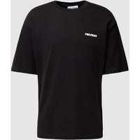 REVIEW T-Shirt mit Rundhalsausschnitt in Black, Größe L von REVIEW