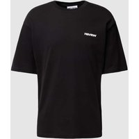 REVIEW T-Shirt mit Rundhalsausschnitt in Black, Größe M von REVIEW