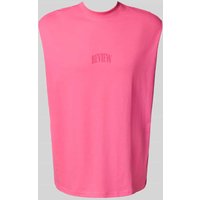REVIEW Tanktop mit Label-Print in Pink, Größe XL von REVIEW
