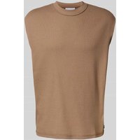REVIEW Tanktop mit Strukturmuster in Mud, Größe XL von REVIEW