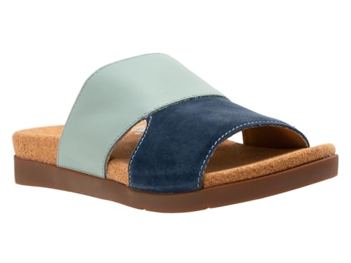 REVITALIGN Damen Basque Slide Schiebe-Sandalen, Blau, 40 EU Weit von REVITALIGN