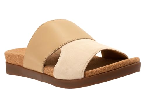 REVITALIGN Damen Basque Slide Schiebe-Sandalen, Hellbraun, 39 EU Weit von REVITALIGN