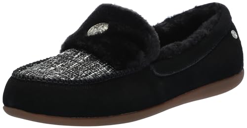 REVITALIGN Damen Birke Tweed Slipper, Schwarz, 38.5 EU REVITALIGN Damen Birke Tweed Slipper, Schwarz, 38.5 EU von REVITALIGN