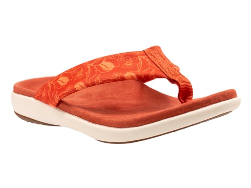 REVITALIGN Damen Euphora Toile Flip-Flop, Rooibus Tea, 37.5 EU von REVITALIGN