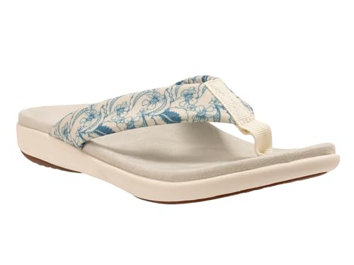 REVITALIGN Damen Euphoria Toile Flipflop, Hellgrau, 40 EU Weit von REVITALIGN