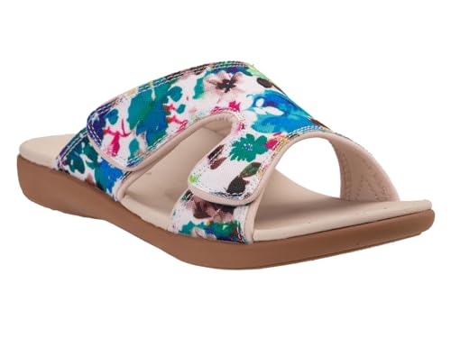REVITALIGN Damen Kholo Bouquet Schiebe-Sandalen, Sandmuschel-Blumenmuster, 36 EU Weit REVITALIGN Damen Kholo Bouquet Schiebe-Sandalen, Sandmuschel-Blumenmuster, 36 EU Weit von REVITALIGN