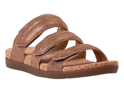 REVITALIGN Damen Oasis Slide Sandale, Bison, 37 EU Weit von REVITALIGN