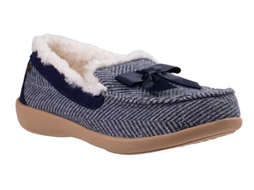 REVITALIGN Damen Trillium Slipper, Dunkles Marineblau , 38.5 EU Weit von REVITALIGN