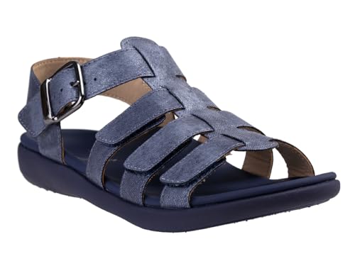 REVITALIGN Damen Verona Shimmer Sandale, Denim, 35.5 EU REVITALIGN Damen Verona Shimmer Sandale, Denim, 35.5 EU von REVITALIGN