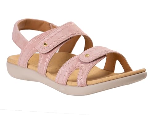 REVITALIGN Damen Verra Backstrap Sandale, Pfirsichpeitsche, 37.5 EU Weit REVITALIGN Damen Verra Backstrap Sandale, Pfirsichpeitsche, 37.5 EU Weit von REVITALIGN