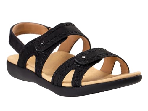 REVITALIGN Damen Verra Backstrap Sandale, Schwarz, 35.5 EU von REVITALIGN