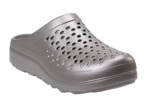 Revitalign Damen Fusion Vitality Clog, Zinn, 37.5 EU Weit von REVITALIGN