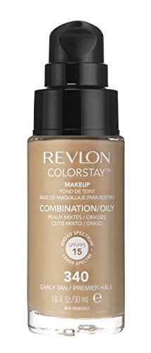 2 x Revlon Colorstay Pump 24HR Make Up SPF15 Comb/Oily Skin 30ml - Early Tan von Revlon