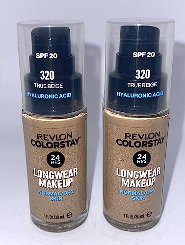 2 x Revlon Colorstay Pump 24HR Make Up SPF20 Norm/Dry Skin 30ml - 320 True Beige von REVLON PROFESSIONAL