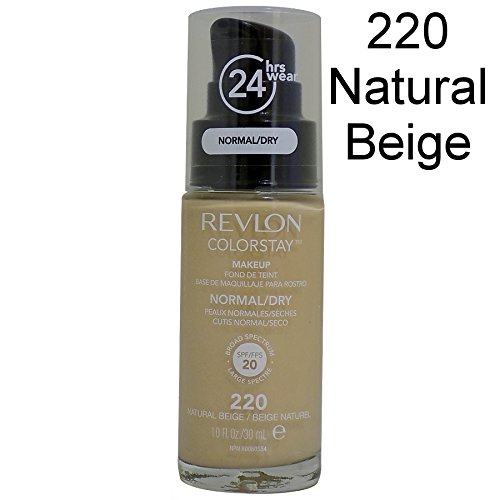 2x Revlon Colorstay Pump 24HR Make Up SPF20 Norm/Dry Skin 30ml 220 Natural Beige von REVLON PROFESSIONAL
