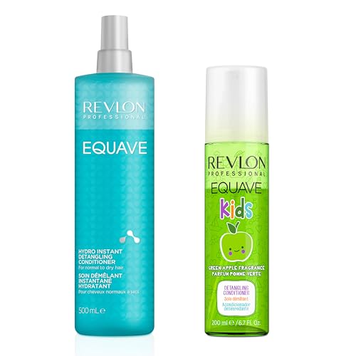 REVLON PROFESSIONAL EQUAVE Hydro Nutritive Detangling Conditioner,500 ml + EQUAVE Kids Apple Detangling Conditioner, 200 ml von Revlon
