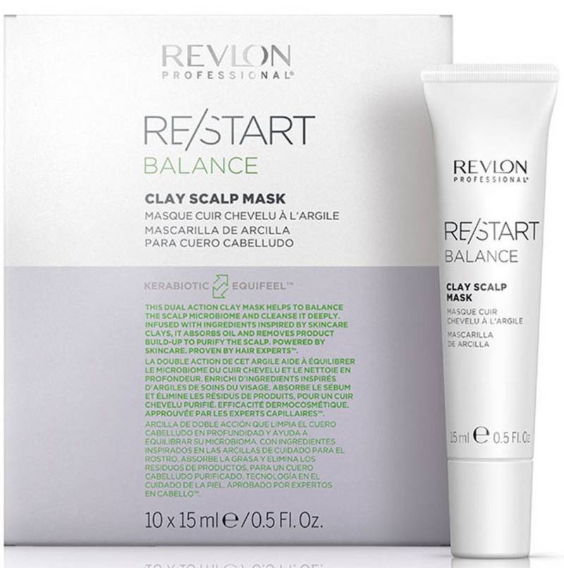 REVLON PROFESSIONAL Haarmaske Re/Start BALANCE Clay Scalp Mask 10 x 15 ml von REVLON PROFESSIONAL