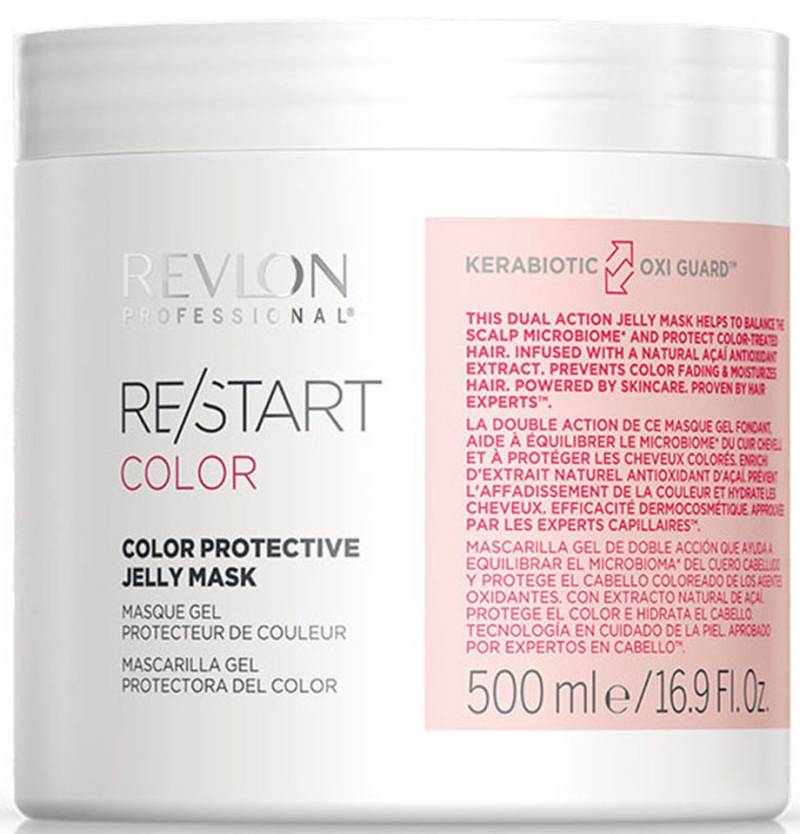 REVLON PROFESSIONAL Haarmaske Re/Start COLOR Protective Jelly Mask 500 ml, Beugt Verblassung der Haarfarbe vor und spendet Feuchtigkeit. von REVLON PROFESSIONAL