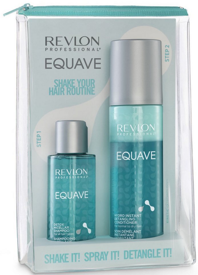 REVLON PROFESSIONAL Haarpflege-Set Hydro Pack Detangling Conditioner 200ml Detox Micellar Shampoo 100ml, Set, 2-tlg., Limited Edition von REVLON PROFESSIONAL