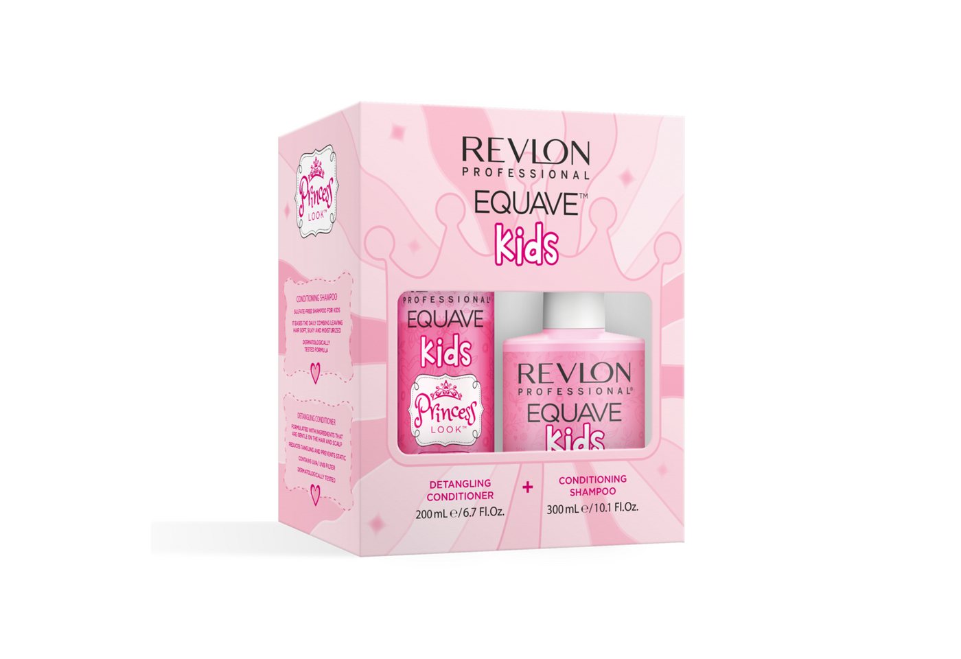 REVLON PROFESSIONAL Haarpflege-Set Kids Princess Look Shampoo & Conditioner Pack 300ml + 200ml, Spar-Set, 2-tlg., Limited Edition von REVLON PROFESSIONAL