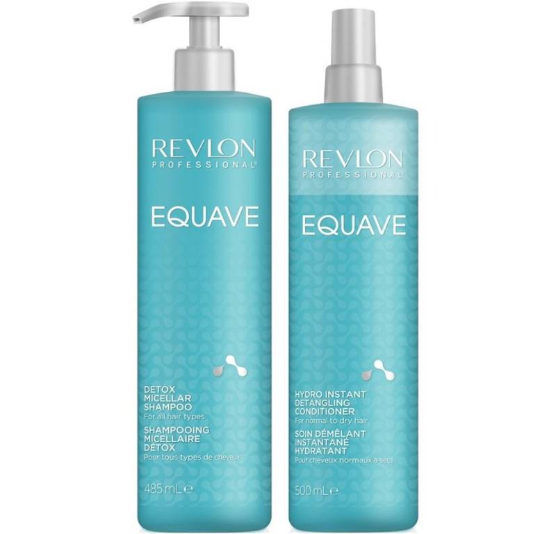 REVLON PROFESSIONAL Haarpflege-Set Revlon Equave Detox Shampoo 485ml+Instant Detangling Cond. 500ml von REVLON PROFESSIONAL