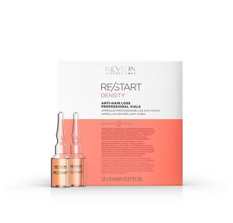 REVLON PROFESSIONAL Haarserum Re/Start DENSITY Anti-Hair Loss Professional Vials 12 x 5 ml, Vermeidet Haarausfall durch Haarbruch von schwachem, feinen Haar. von REVLON PROFESSIONAL