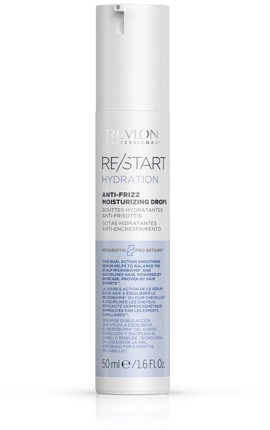REVLON PROFESSIONAL Haarserum Re/Start HYDRATION Anti-Frizz Moisturizing Drops 50 ml, Sorgt für Feuchtigkeit, Glätte und Glanz bei krausem, trockenem Haar. von REVLON PROFESSIONAL