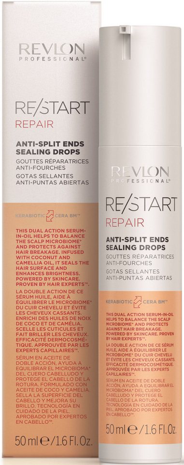 REVLON PROFESSIONAL Haarserum Re/Start REPAIR Anti-Split Ends Sealing Drops 50 ml, Schützt effektiv vor Haarbruch und Spliss und verstärkt den Haarglanz. von REVLON PROFESSIONAL