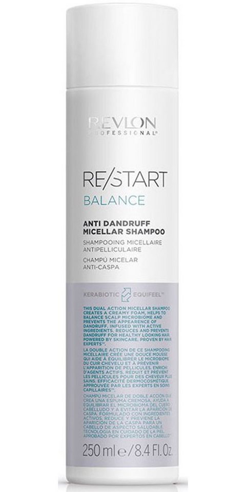 REVLON PROFESSIONAL Haarshampoo Re/Start BALANCE Anti-Dandruff Micellar Shampoo 250 ml, Vermindert Schuppenbildung und sorgt für ein strahlendes Aussehen. von REVLON PROFESSIONAL