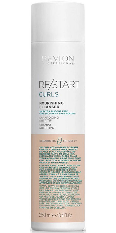 REVLON PROFESSIONAL Haarshampoo Re/Start CURLS Nourishing Cleanser 250 ml, Sanfte, pflegende Reinigung für lockiges, oder gewelltes Haar. von REVLON PROFESSIONAL