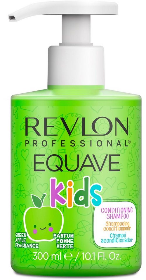 REVLON PROFESSIONAL Haarshampoo Equave Kids Apple 2In1 Conditioning Shampoo 300 ml, Reichhaltige Formel frei von Parabenen, Farbstoffen und Allergenen. von REVLON PROFESSIONAL