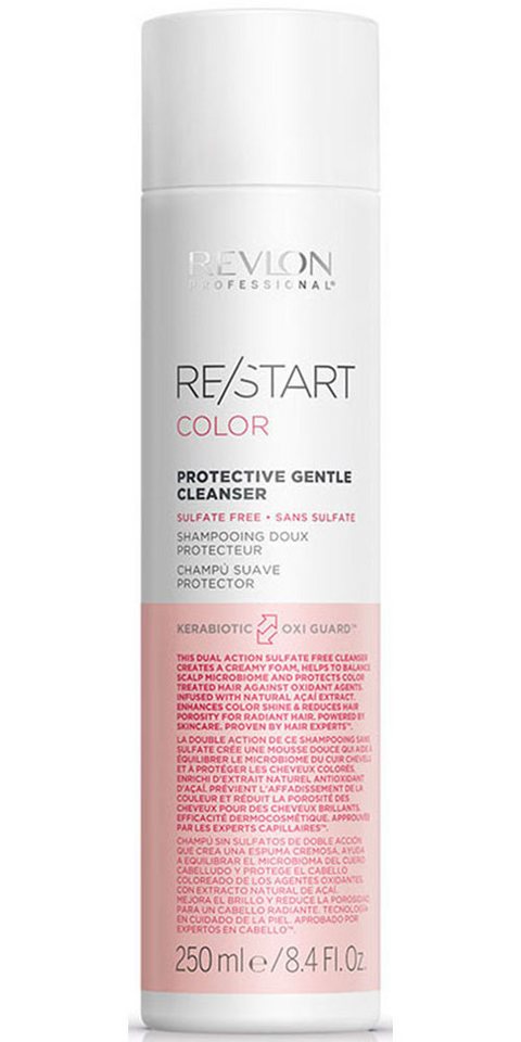 REVLON PROFESSIONAL Haarshampoo Re/Start COLOR Protective Gentle Cleanser 250 ml, Verstärkt die Leuchtkraft und pflegt strapaziertes, coloriertes Haar. von REVLON PROFESSIONAL