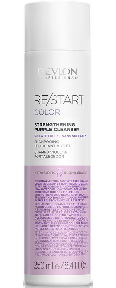 REVLON PROFESSIONAL Haarshampoo Re/Start COLOR Purple Cleanser 250 ml, Neutralisiert Gelbtöne, regeneriert das Haar und reduziert Haarbruch. von REVLON PROFESSIONAL