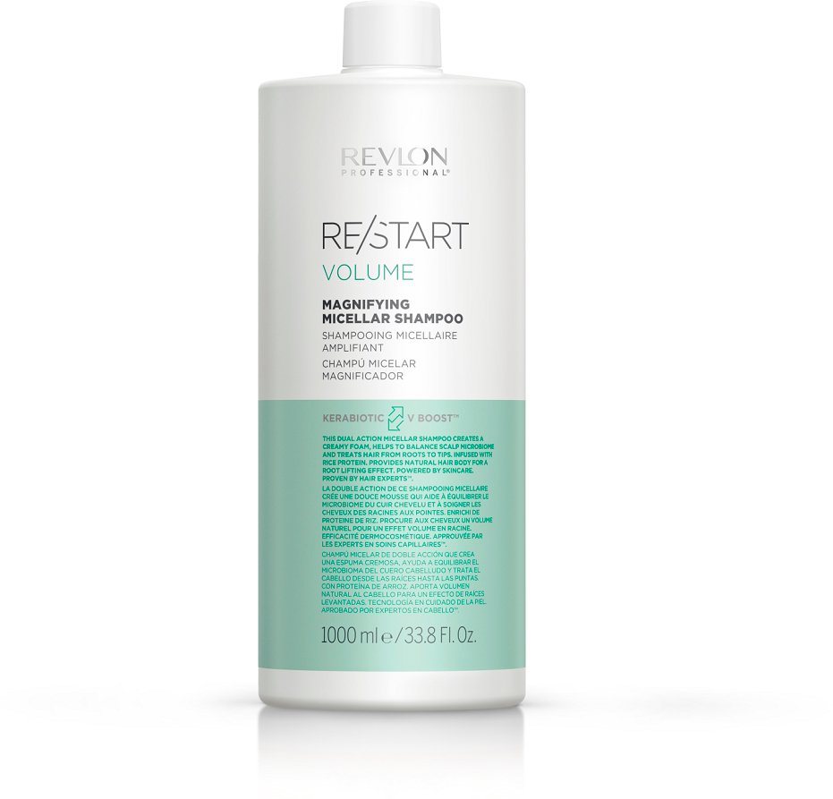 REVLON PROFESSIONAL Haarshampoo Re/Start VOLUME Magnifying Micellar Shampoo 1000 ml, Langanhaltender Lifting-Effekt und strahlender Glanz für feines Haar. REVLON PROFESSIONAL Haarshampoo Re/Start VOLUME Magnifying Micellar Shampoo 1000 ml, Langanhaltender Lifting-Effekt und strahlender Glanz für feines Haar. von REVLON PROFESSIONAL