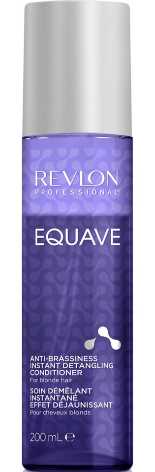 REVLON PROFESSIONAL Haarspülung Leave-in Pflege Equave Anti-Brassiness Instant Detangling Conditioner, Blondes Haar 200 ml von REVLON PROFESSIONAL
