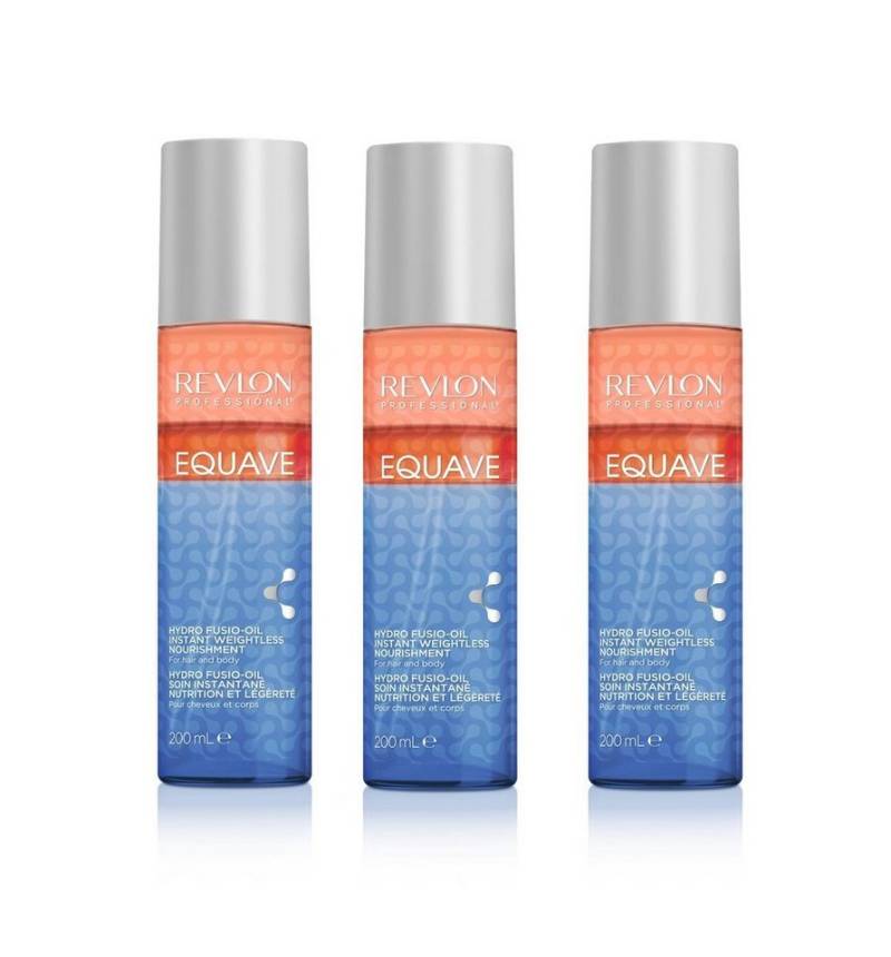 REVLON PROFESSIONAL Leave-in Pflege Revlon Equave Hydro Fusio-Oil Instant Detangling Conditioner 3x 200ml von REVLON PROFESSIONAL