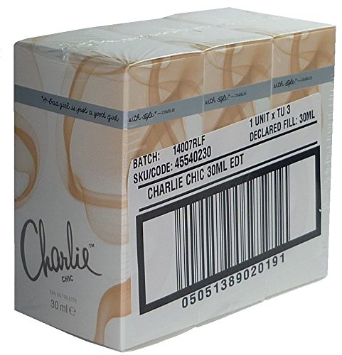 Revlon Charlie Chic 30 ml Eau de Toilette Spray (3-er Pack, 3 x 30 ml = 90 ml) von Revlon