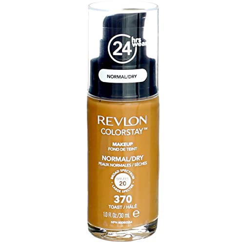 3 x Revlon Colorstay Pump 24HR Make Up SPF20 Norm/Dry Skin 30ml - 370 Toast von Revlon