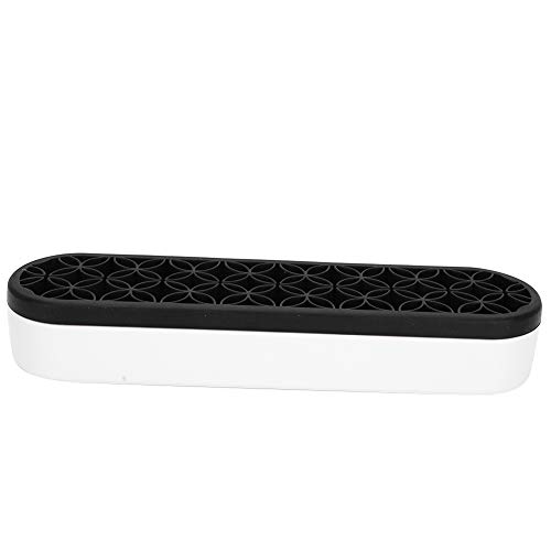Hairdressing Tool Storage Box | Petal Shape Organizer for Scissors/Brushes/Dye Tools | ABS & Silicone Material | Scratch - Proof Design for Salon & Home Use (Black) von REXVTNS