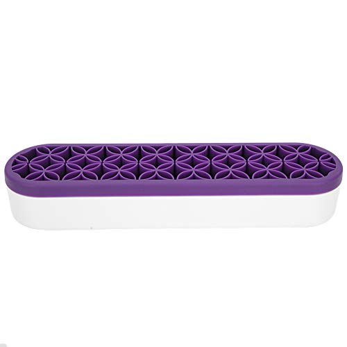 Hairdressing Tool Storage Box | Petal Shape Organizer for Scissors/Brushes/Dye Tools | ABS & Silicone Material | Scratch - Proof Design for Salon & Home Use (Purple) von REXVTNS